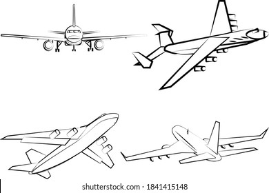 icon design airplane travel flight