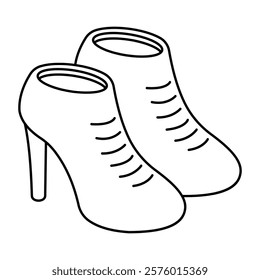 An icon design of ankle boots