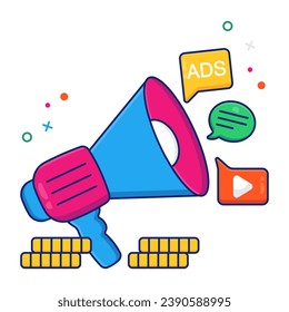 An icon design of announcement 


