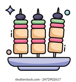 An icon design of appetizer