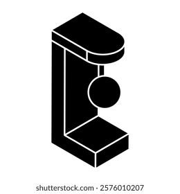 An icon design of arcade punching game