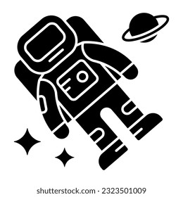 An icon design of astronaut 