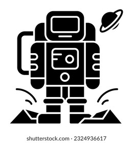 An icon design of astronaut 