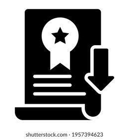 An icon design of audio course, editable vector