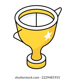      Ein Icon-Design der preisgekrönten Trophäe-Tasse 