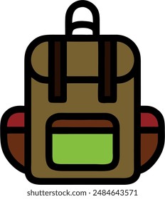 icon design of a backpack 