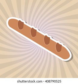 Icon design of bakery , vector illustration