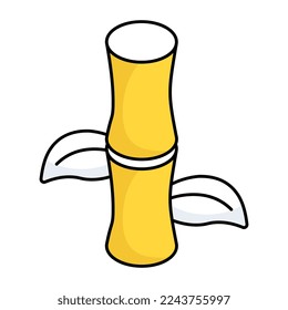 An icon design of bamboo stick 