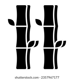 An icon design of bamboo sticks