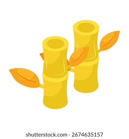 An icon design of bamboo sticks