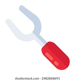 An icon design of barbecue fork