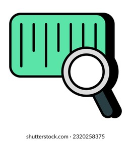 An icon design of barcode tracking
