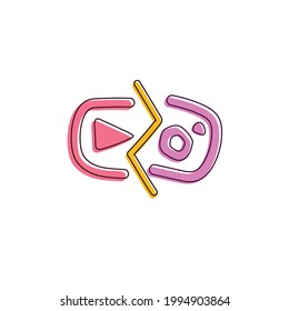 icon design to be used for live events or marking a live activity on social media