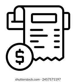 An icon design of bill isolated on white background 

