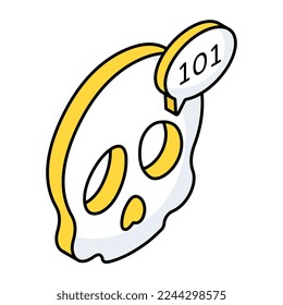 An icon design of binary data hacking 