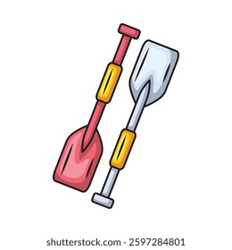 Icon design boat paddle. Vector design
