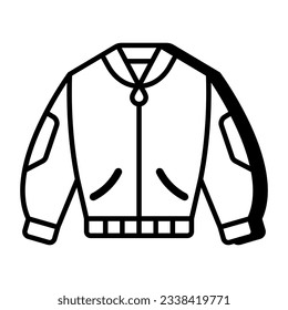 An icon design of bomber jacket