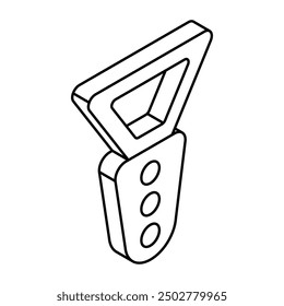 An icon design of bottle opener