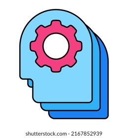 Un diseño icono del desarrollo cerebral