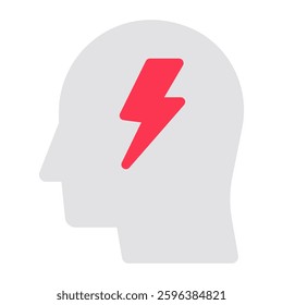 An icon design of brain power