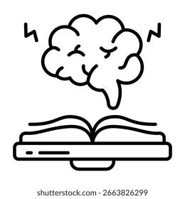 An icon design of brain power