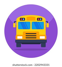 Un diseño de icono del bus