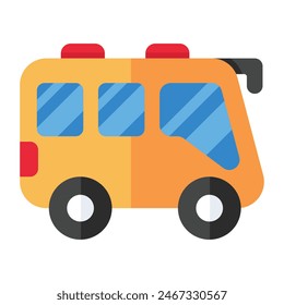 An icon design of bus