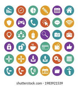 Diseño de iconos para un negocio. archivo vectorial de icono creativo