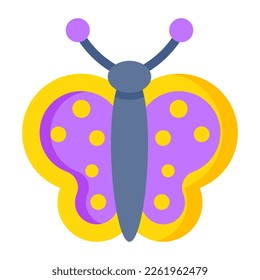 Un diseño de icono de mariposa