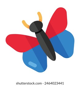 Ein Ikonendesign des Schmetterlings