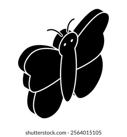 An icon design of butterfly