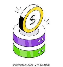 Um design de ícone do banco de dados buy 