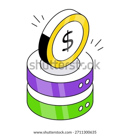 An icon design of buy database 