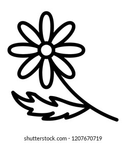 Icon design of calendula flower
