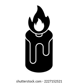 An icon design of candle