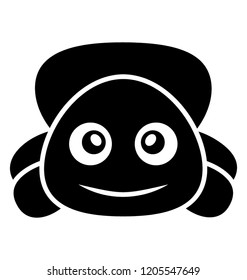 
Icon design of cartoon turtle
