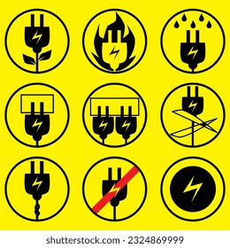 diseño de icono de carga de energía eléctrica para dispositivos electrónicos