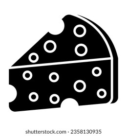 An icon design of cheese block 