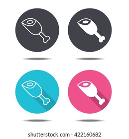 icon design Chicken Drumstick