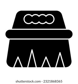 An icon design of cleaning brush 