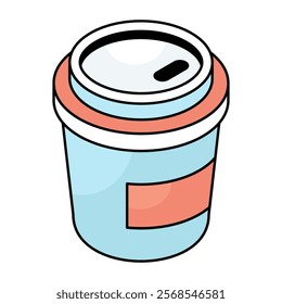 An icon design of coffee
