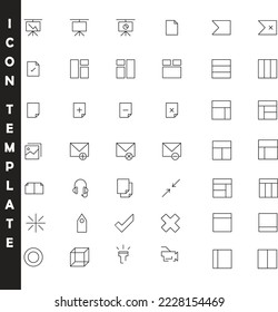 Icon design collection. EPS file format.