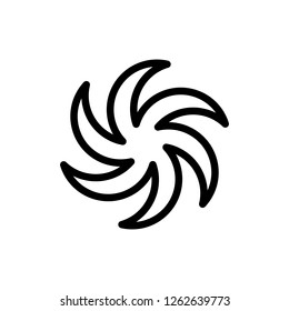 Icon design collection of natural disaster. Meteorology and geology physic icon