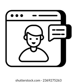 An icon design of communication