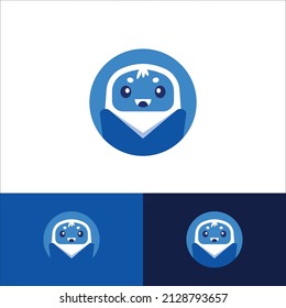 Icon Design Concept Blue Color 