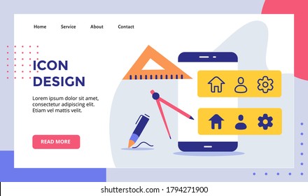 campaña de concepto de diseño de iconos para sitio web página de inicio página de inicio página de inicio página de inicio folleto panner con estilo plano moderno