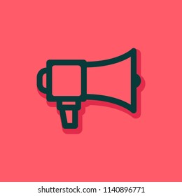 Icon design concept for megaphone