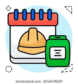 An icon design of construct schedule