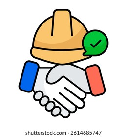 An icon design of construction deal - Powered by Shutterstock - Get 15% off with code: PIKWIZARD15