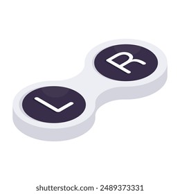 An icon design of contact lens